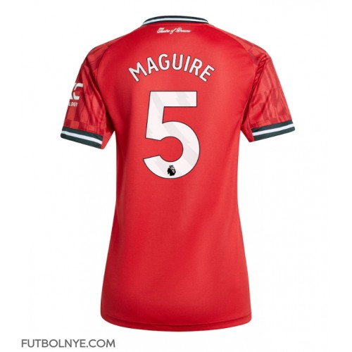Camiseta Manchester United Harry Maguire #5 Primera Equipación para mujer 2025-26 manga corta